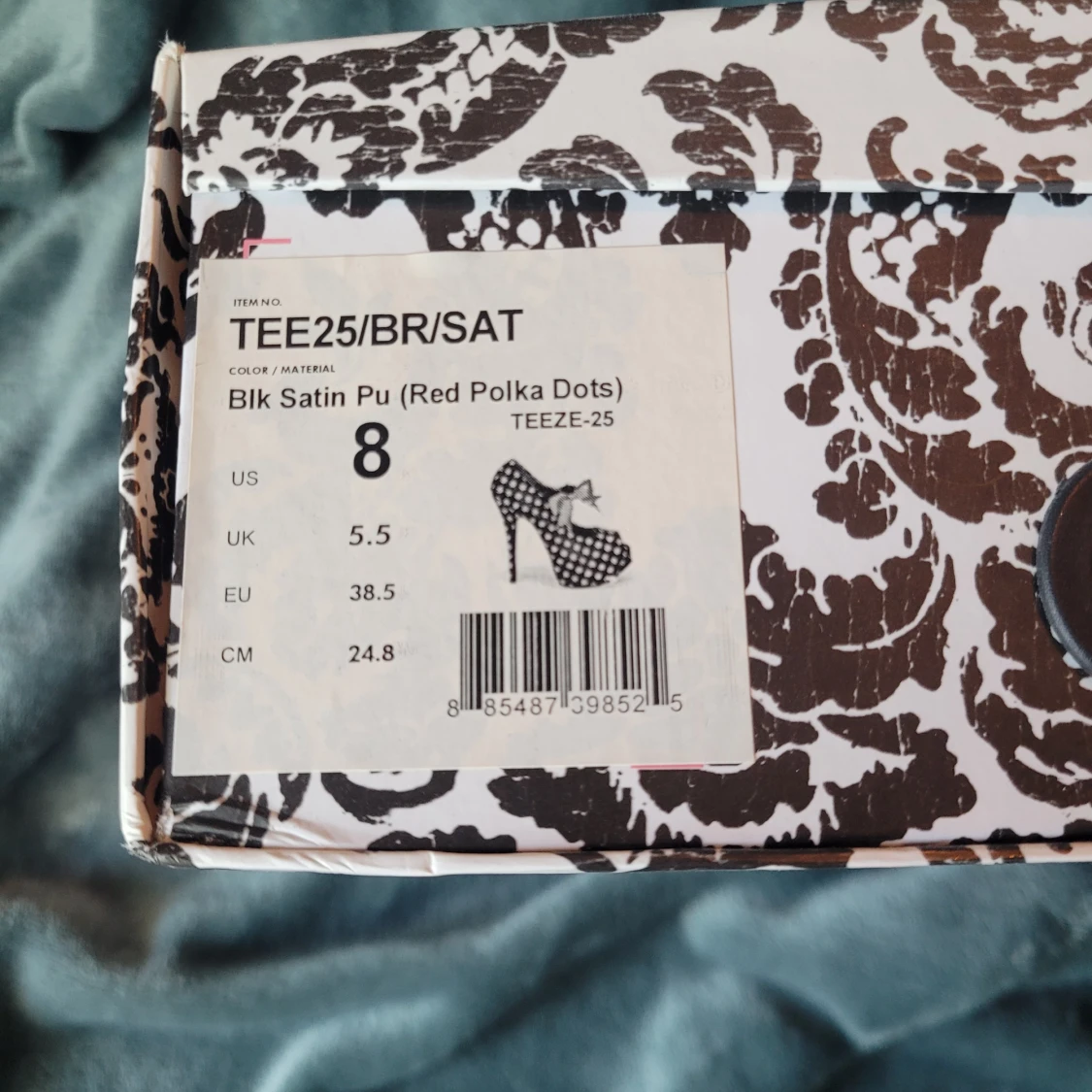 Bordello Teeze svarta med röda prickar - 2