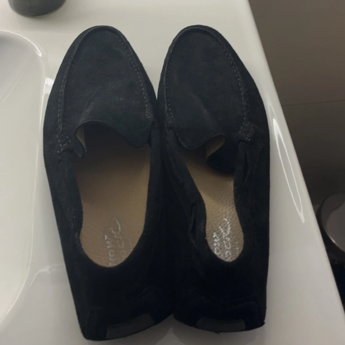 Svarta mockaloafers med rund tå - 3