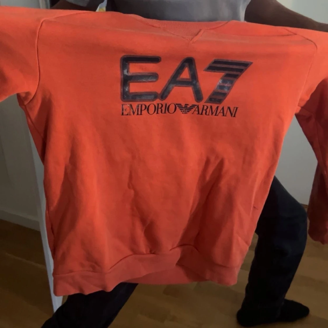 Orange EA7 Emporio Armani sweatshirt