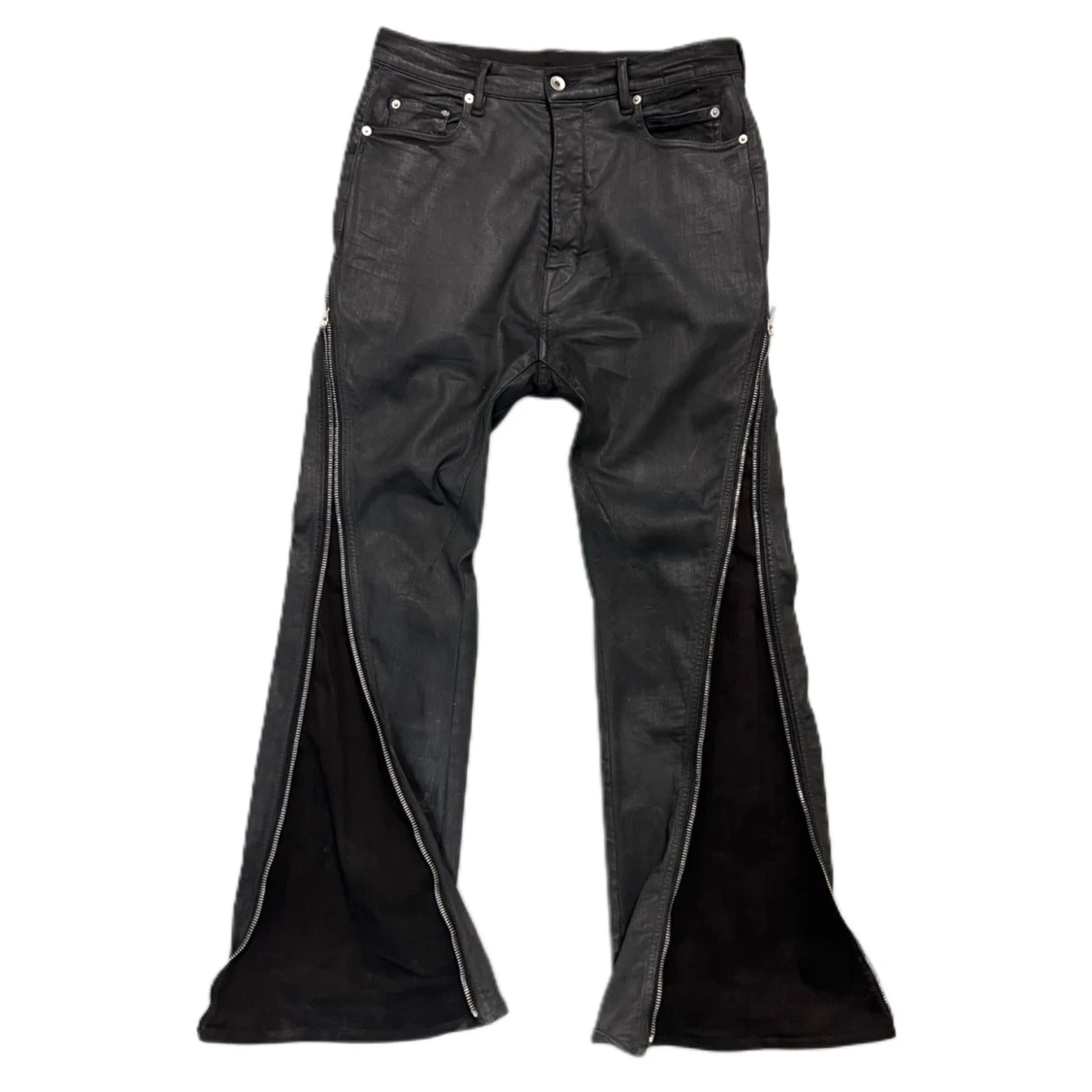 Rick Owens Waxed Bolan Banana Denim