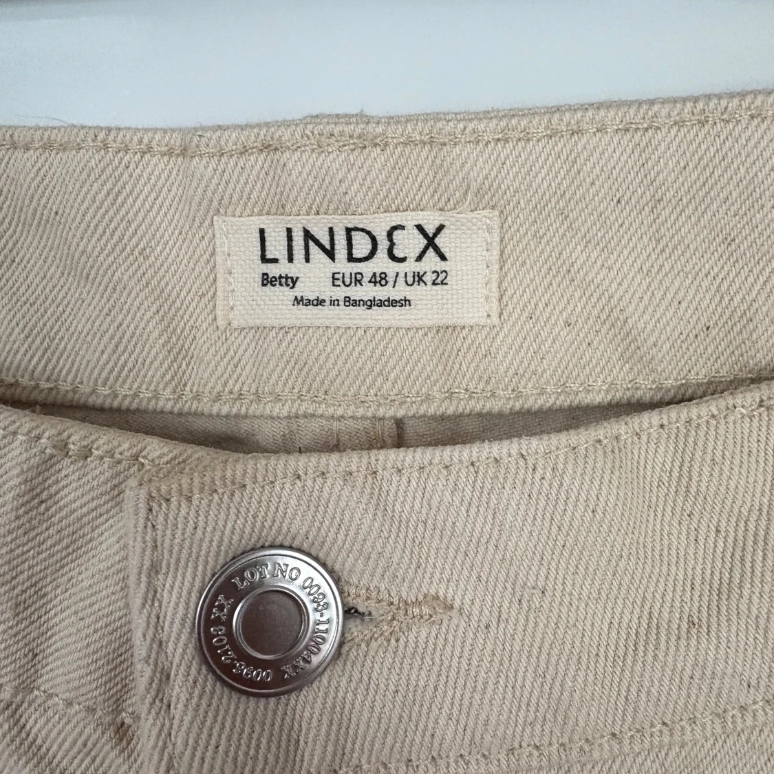 Beige jeansbyxor från Lindex Betty - 2