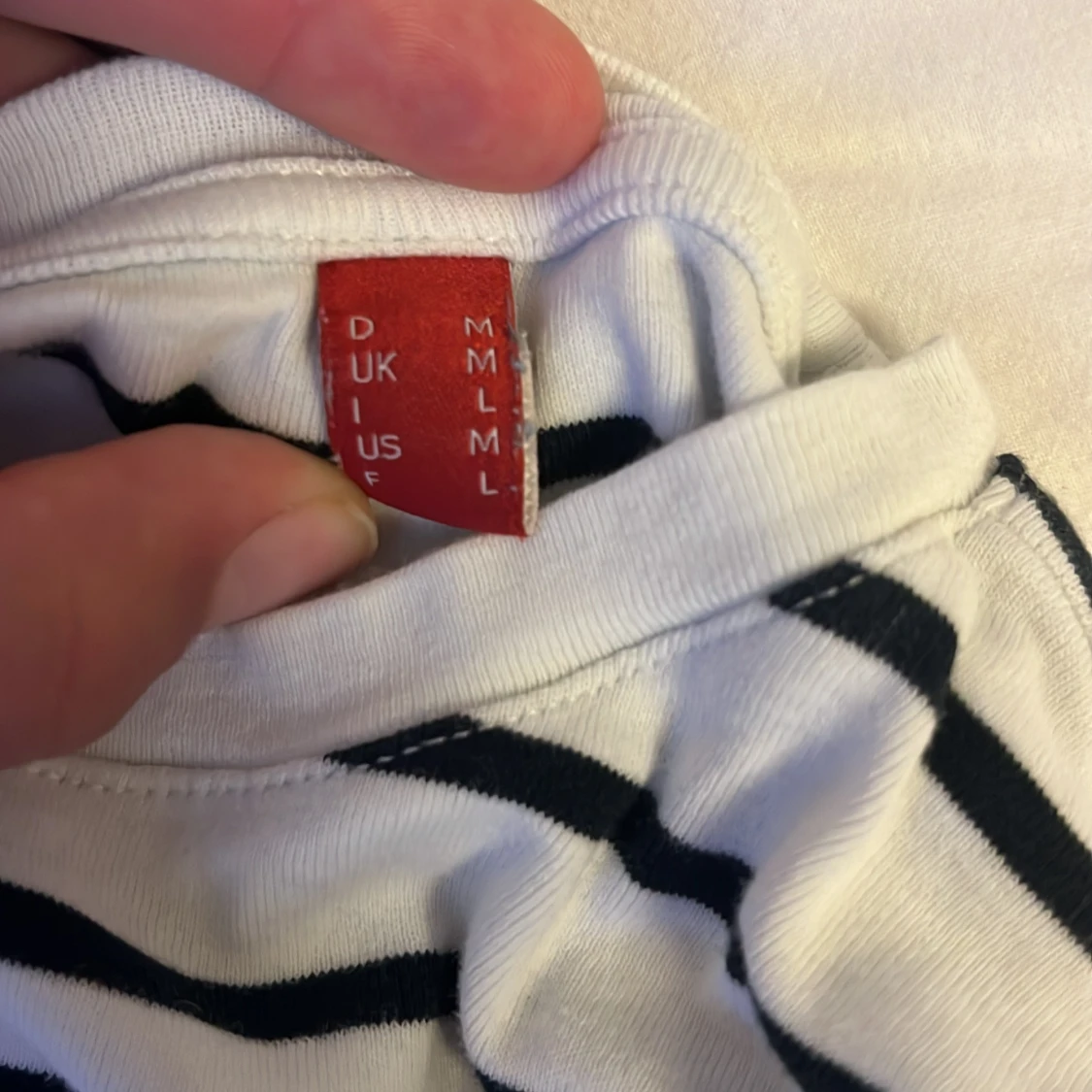 Randig t-shirt från Esprit, vit/svart - 2