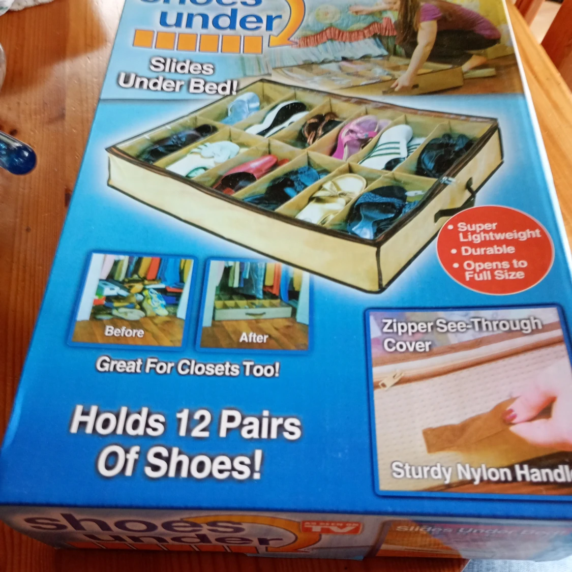 Beige förvaringsväska Shoes Under - 1