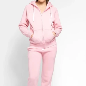 Ljusrosa Russemerch set  - Säljer mitt ljusrosa Russemerch set med hoodie och byxor, tröjan är i storlek S och byxorna i Xs, setet är som nytt, använt 2 gånger, jätte fint till sommaren 💕