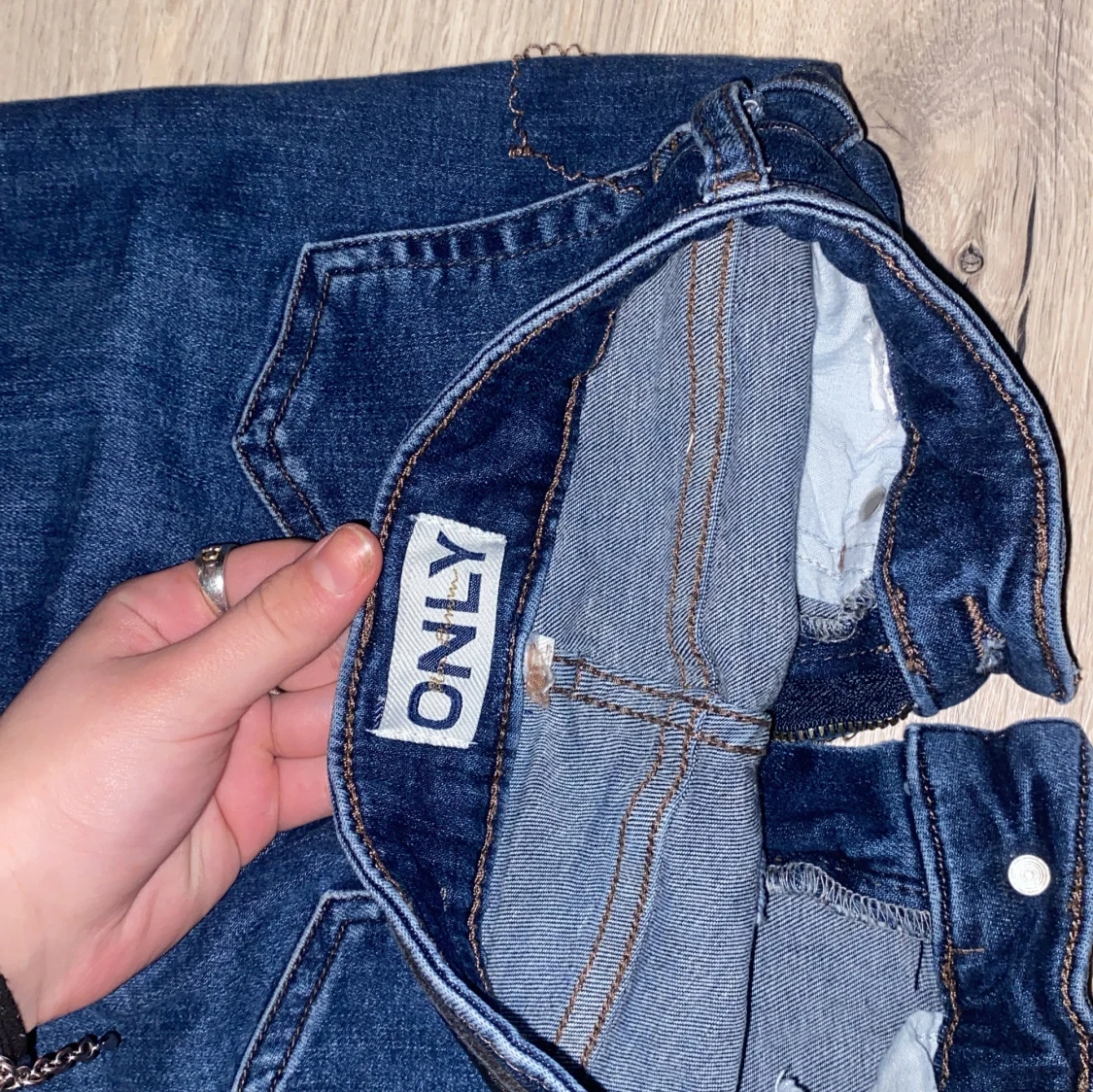 Blå bootcut jeans Från ONLY - 4