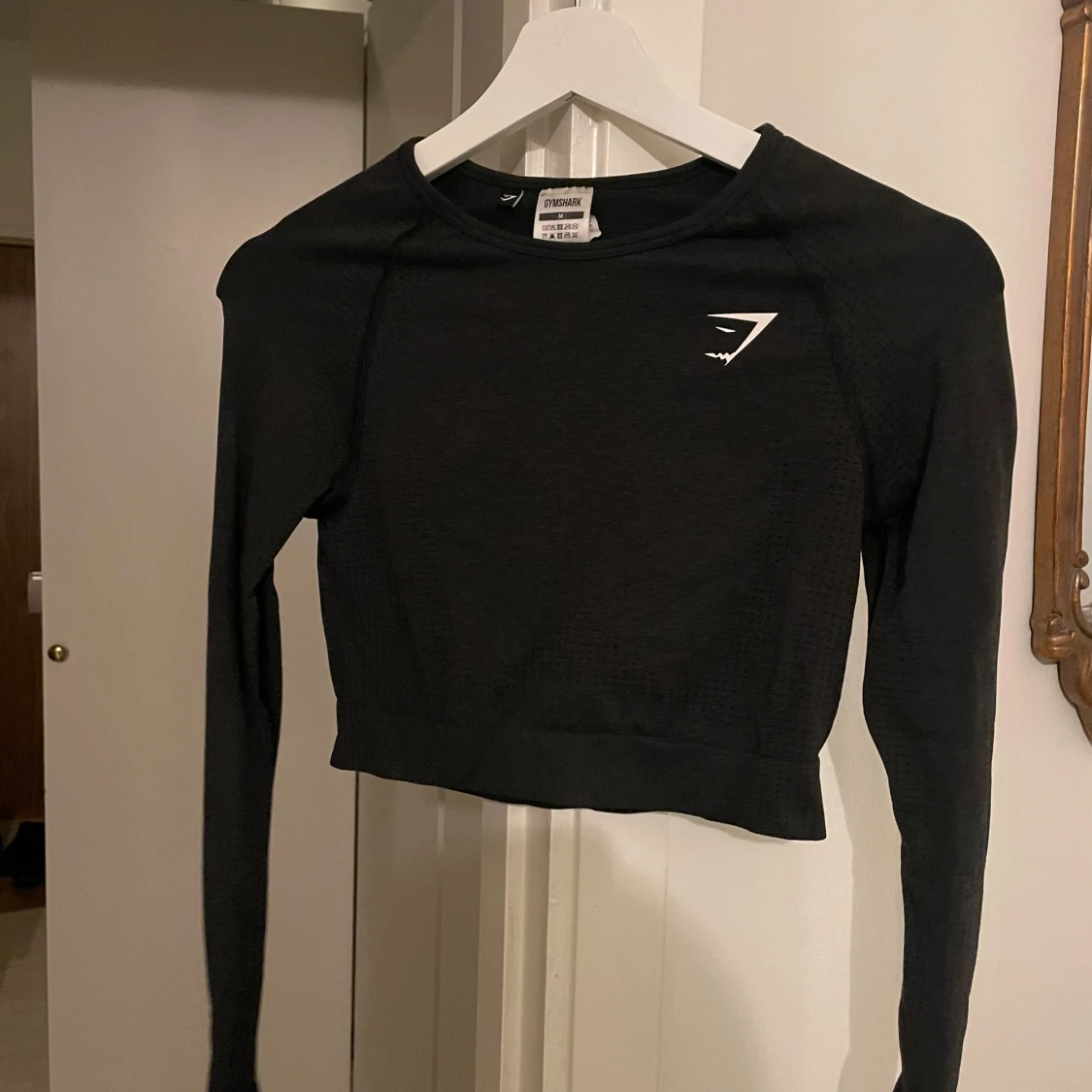 Svart långärmad topp från Gymshark