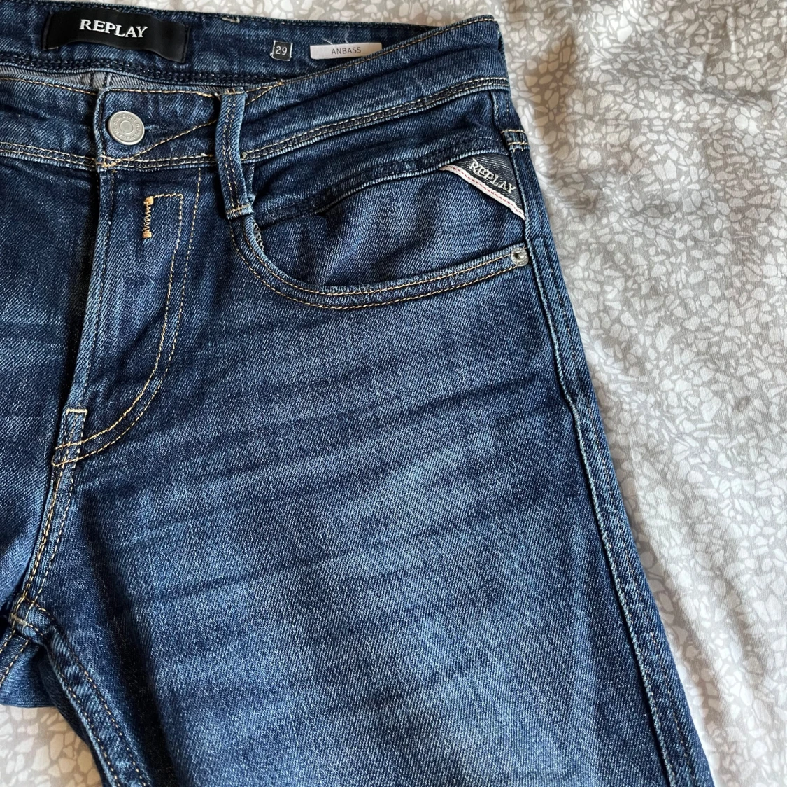 Blå Replay jeansbyxor - 4