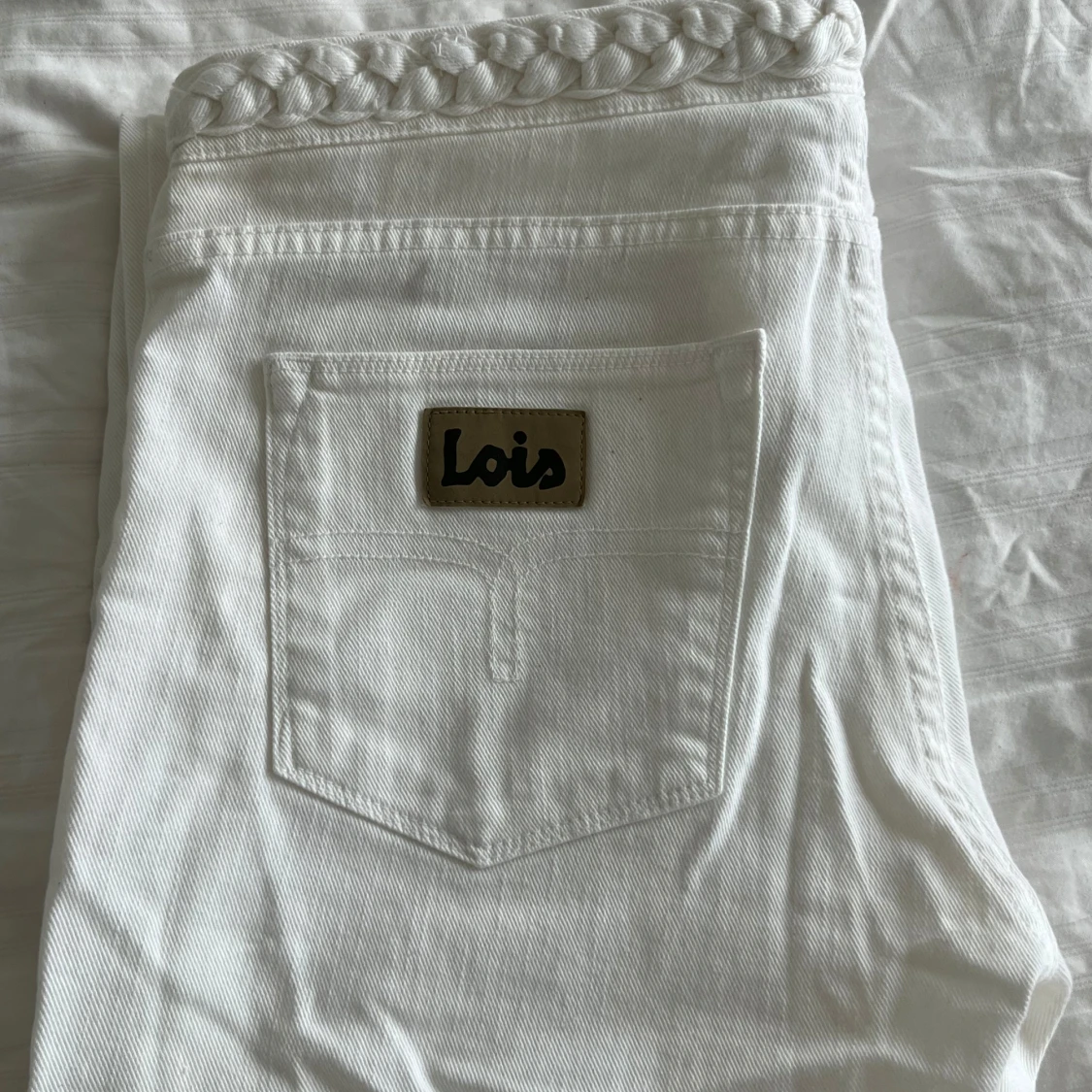 Vita Lois jeans med flätade detaljer - 4