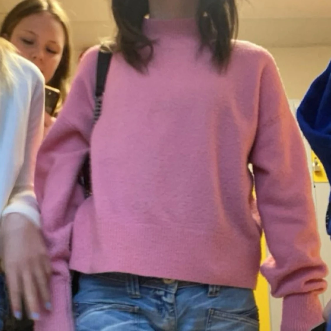 Rosa stickad tröja💖💝💕 - 2