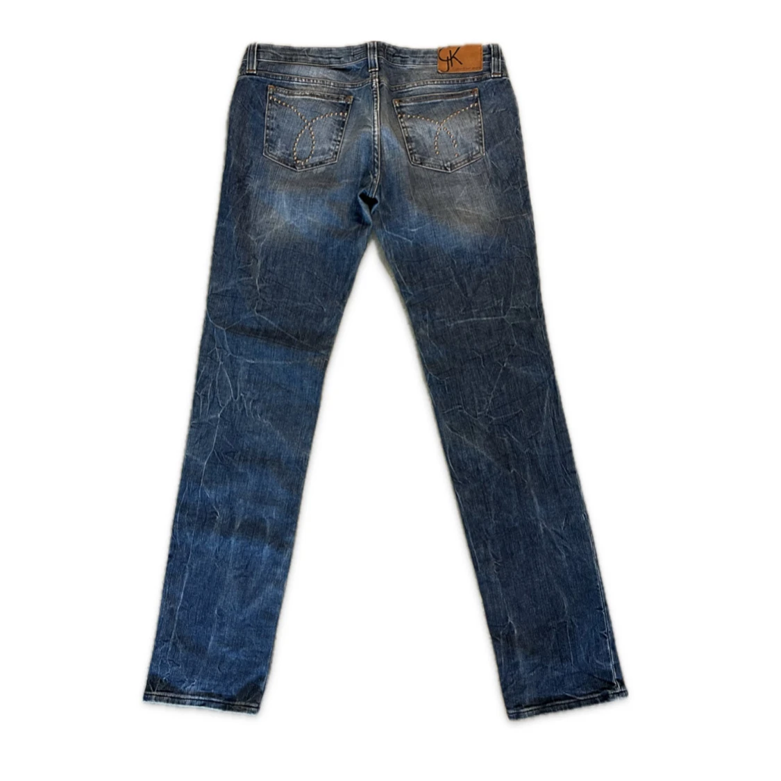 Calvin Klein Low Rise Slim jeans blå - 1