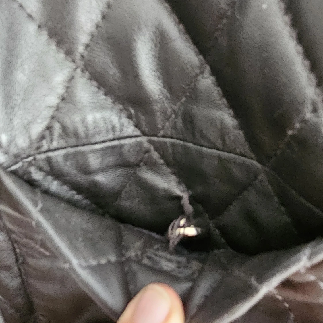 Svart quiltad skinnjacka DAY - 2