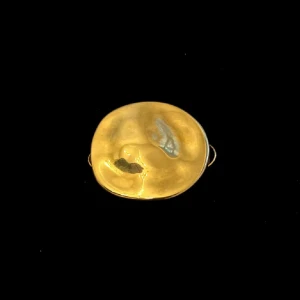 Mixclipx - Bella - Guldig rund MixClipx✨ (clips på baksidan) ca 7 cm