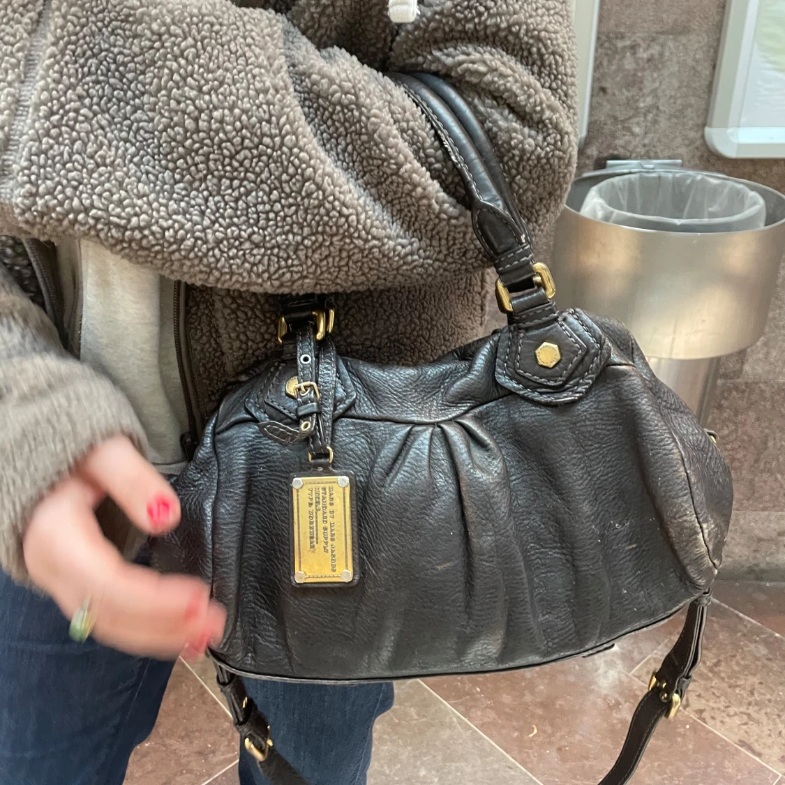 Marc Jacobs läder väska  - 4