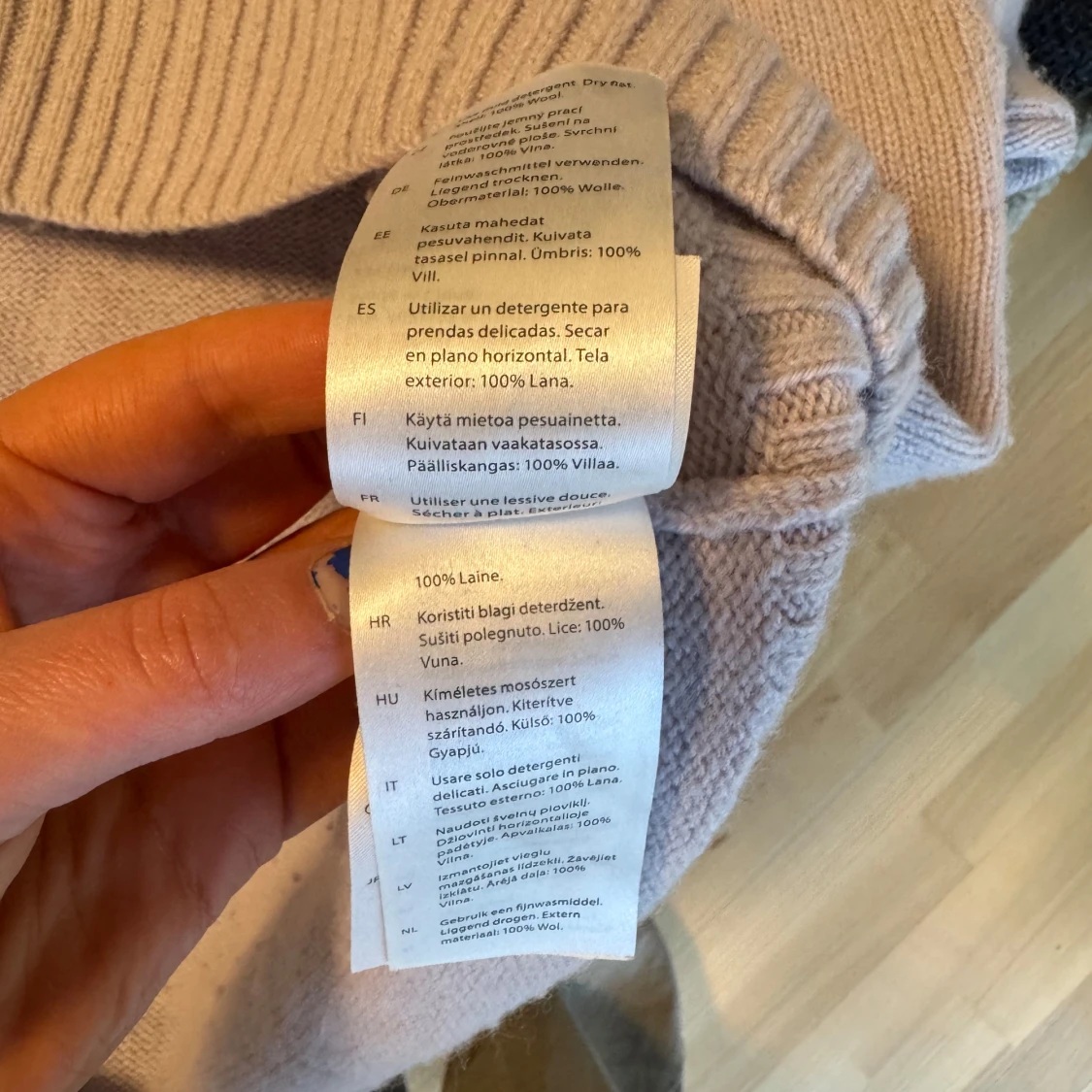 Ljuslila stickad tröja från COS - 4