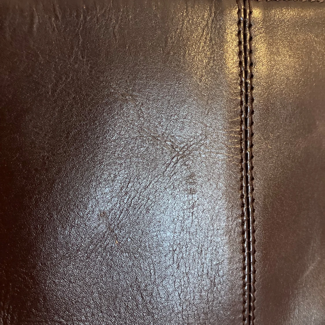 Brun axelväska i skinn - 2