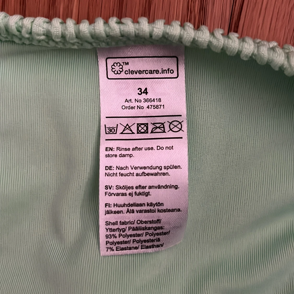 Ljusgrön bikiniunderdel - 2