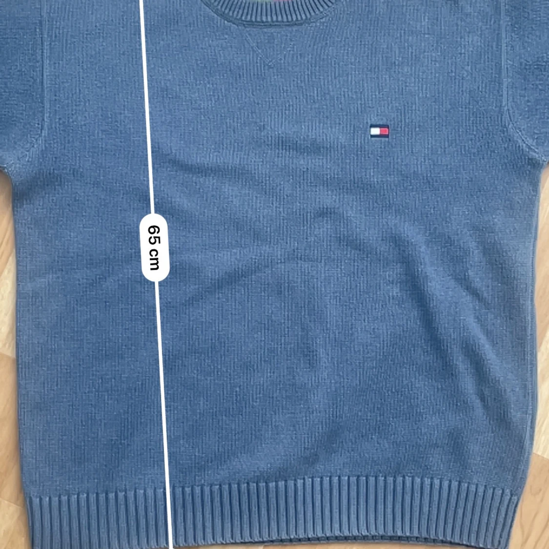 Blå stickad tröja från Tommy Hilfiger - 3