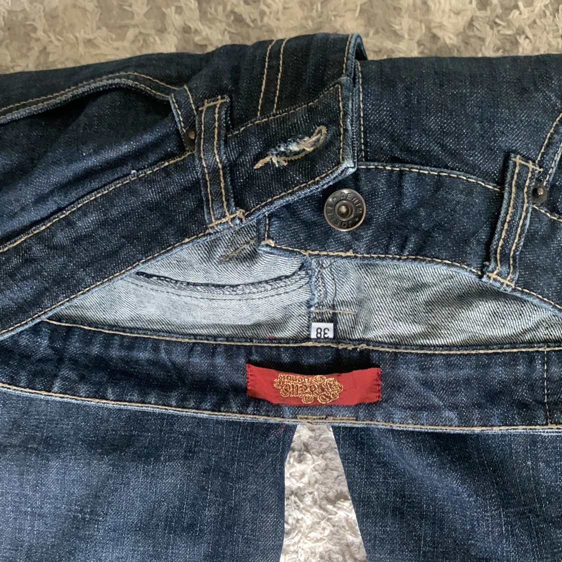 Mörkblå jeansbyxor från Aigle Denim - 4