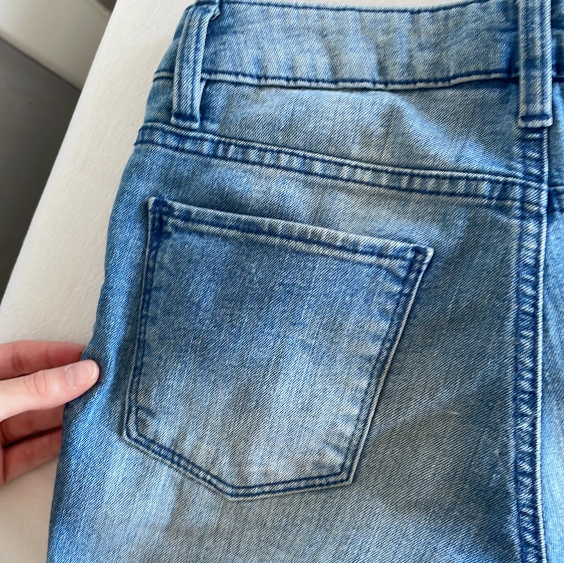 Ljusblå bootcut jeans - 3