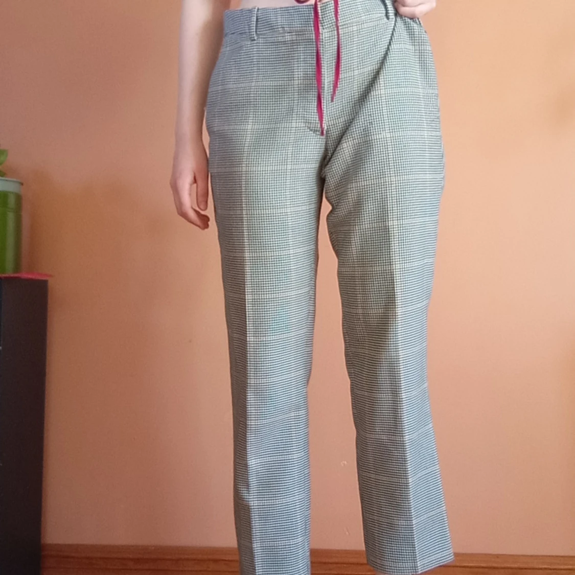 Rutig kostymbyxa från H&M