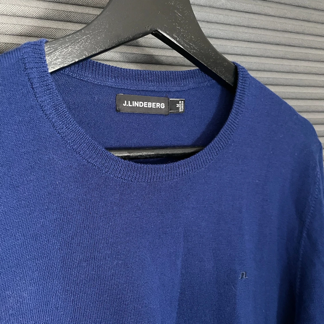 Tunn Stickad J.Lindeberg Crewneck  - 2