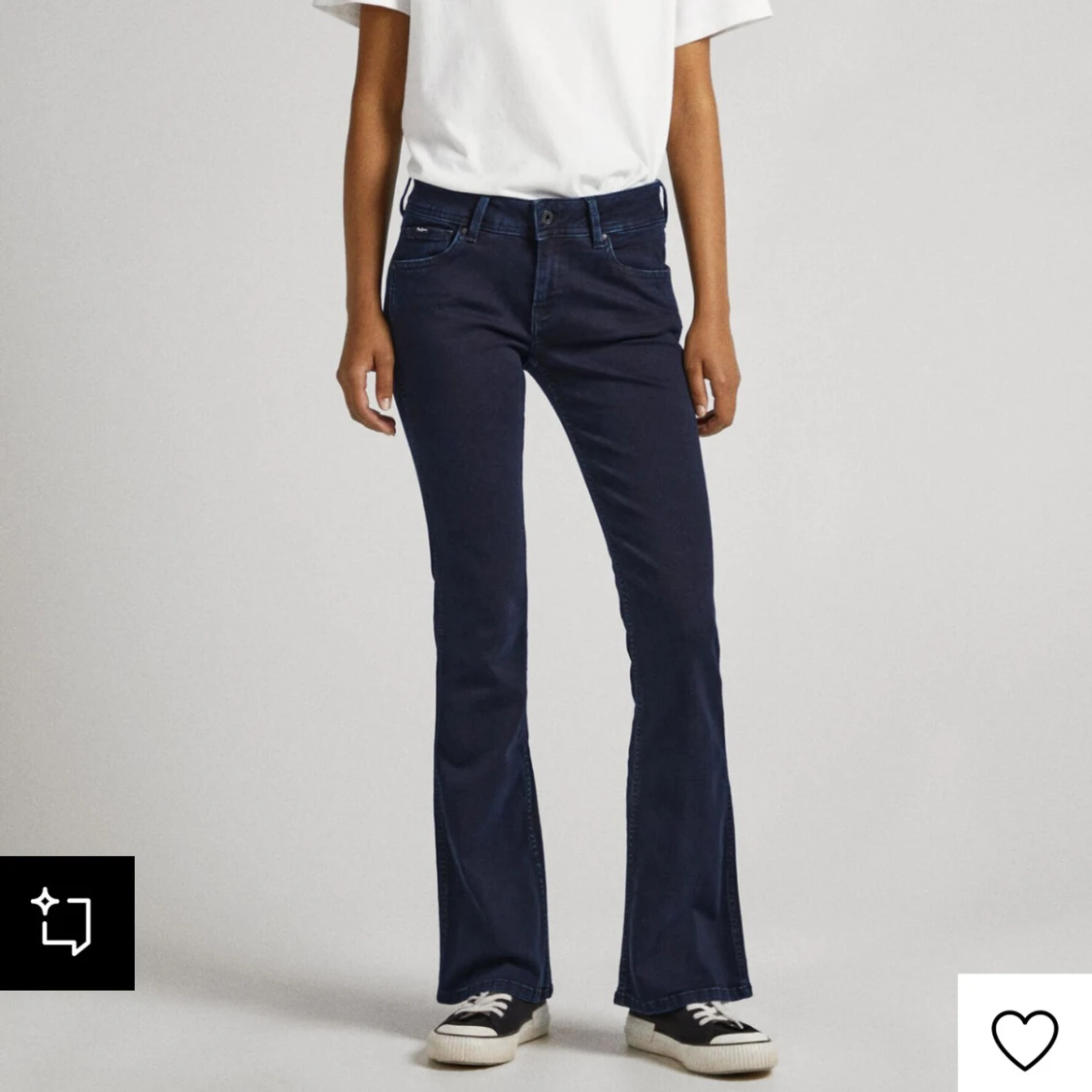 Mörkblå lågmidjade bootcut jeans från Pepe Jeans