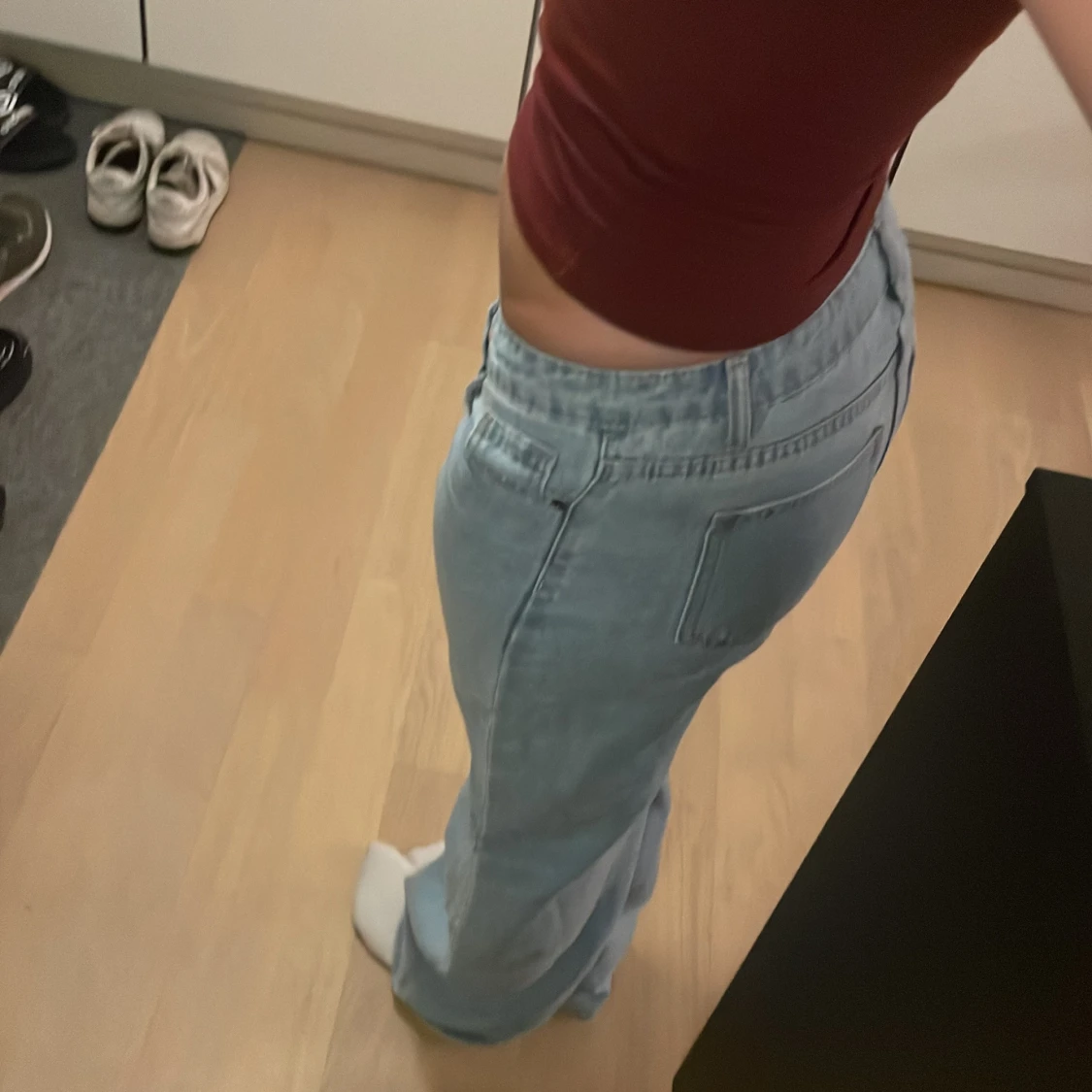 Ljusblå straight jeans  - 1