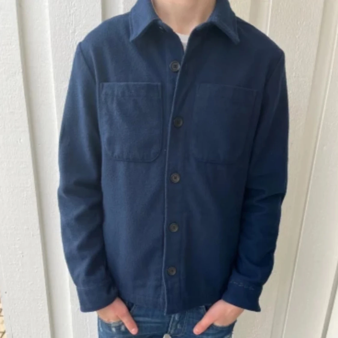 Mörkblå overshirt från donce de la sense  - 2