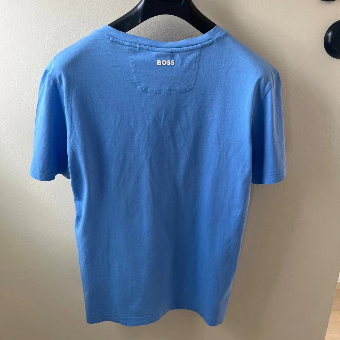 Blå BOSS t-shirt i bomull - 1