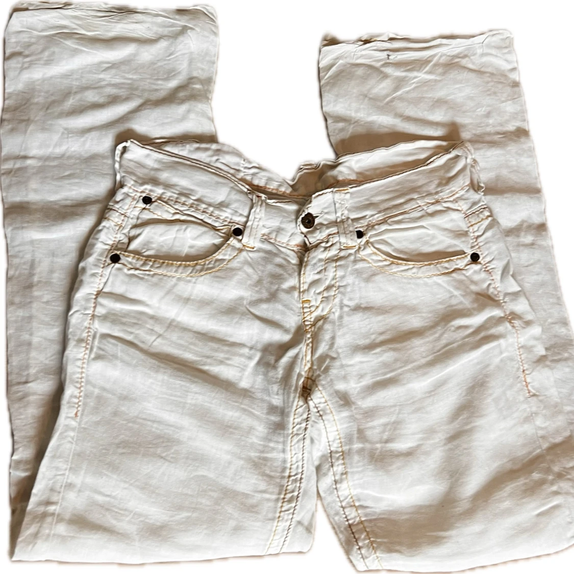 Vita linnebyxor Replay