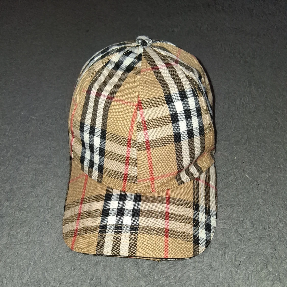 Burberry rutig keps i bomull - 1