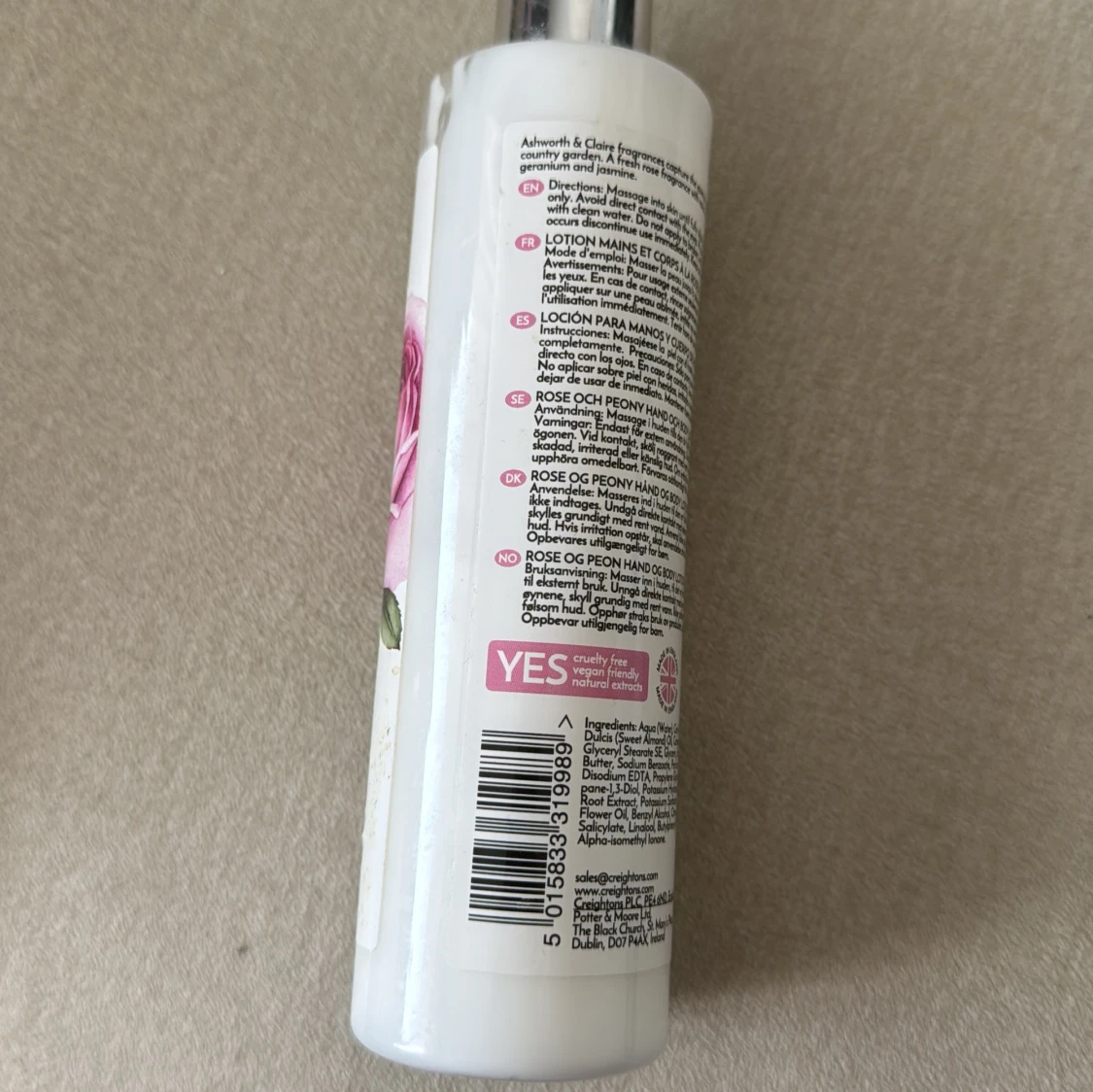 Ashworth & Claire Rose & Peony lotion - 1