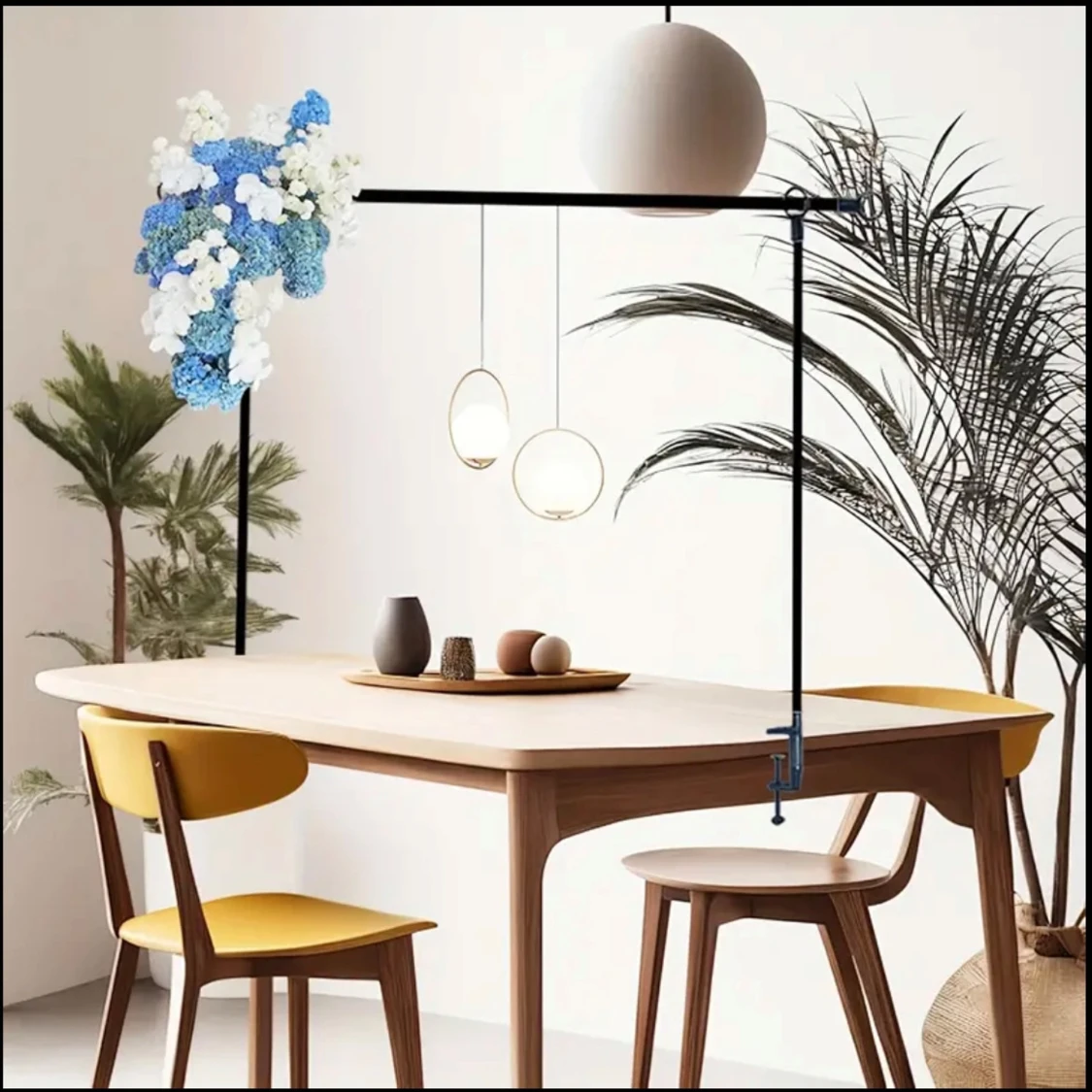 Svart backdropställning till fest