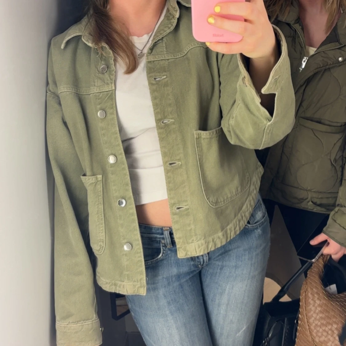 Grön jeansjacka zara - 3