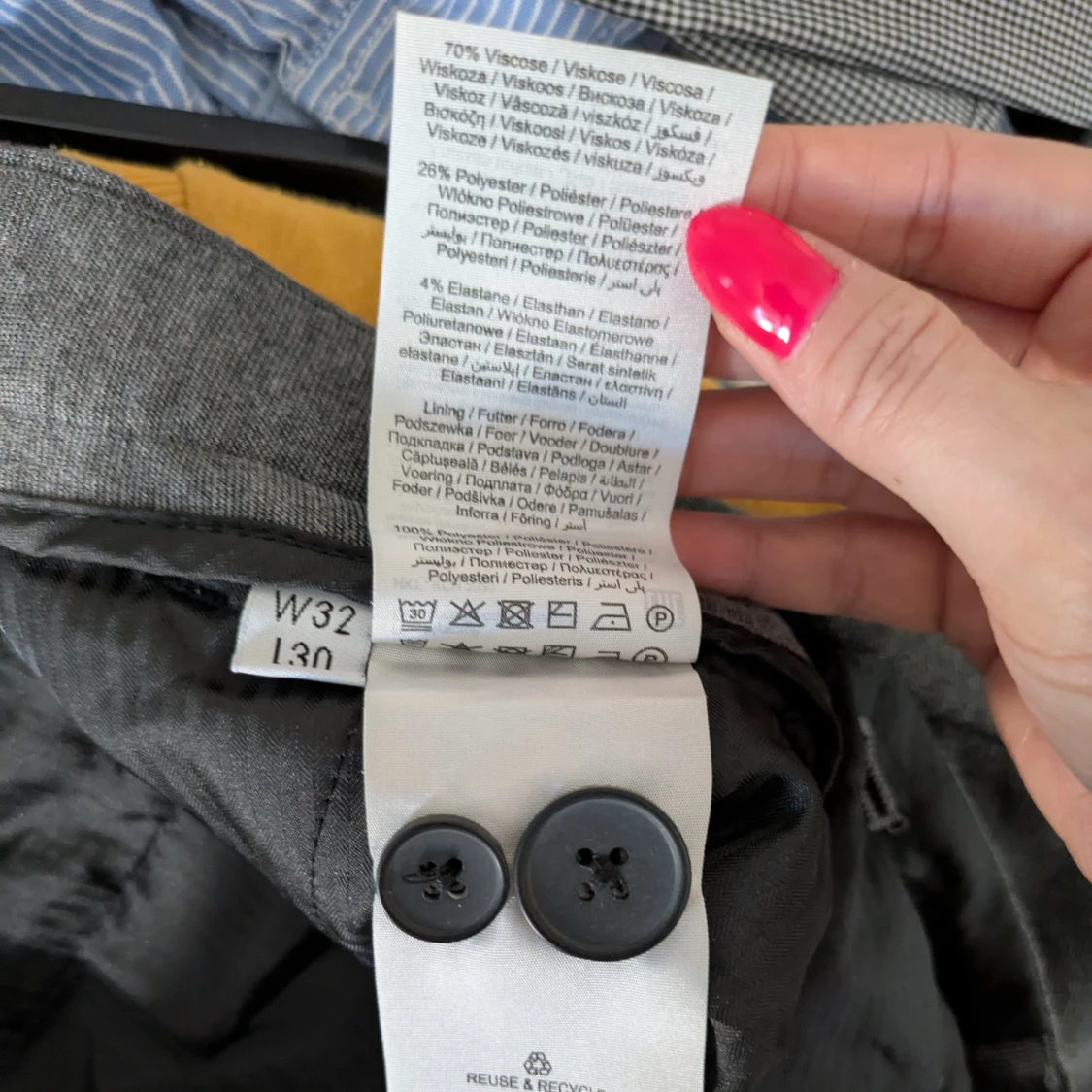 Grå byxor W32 - 3