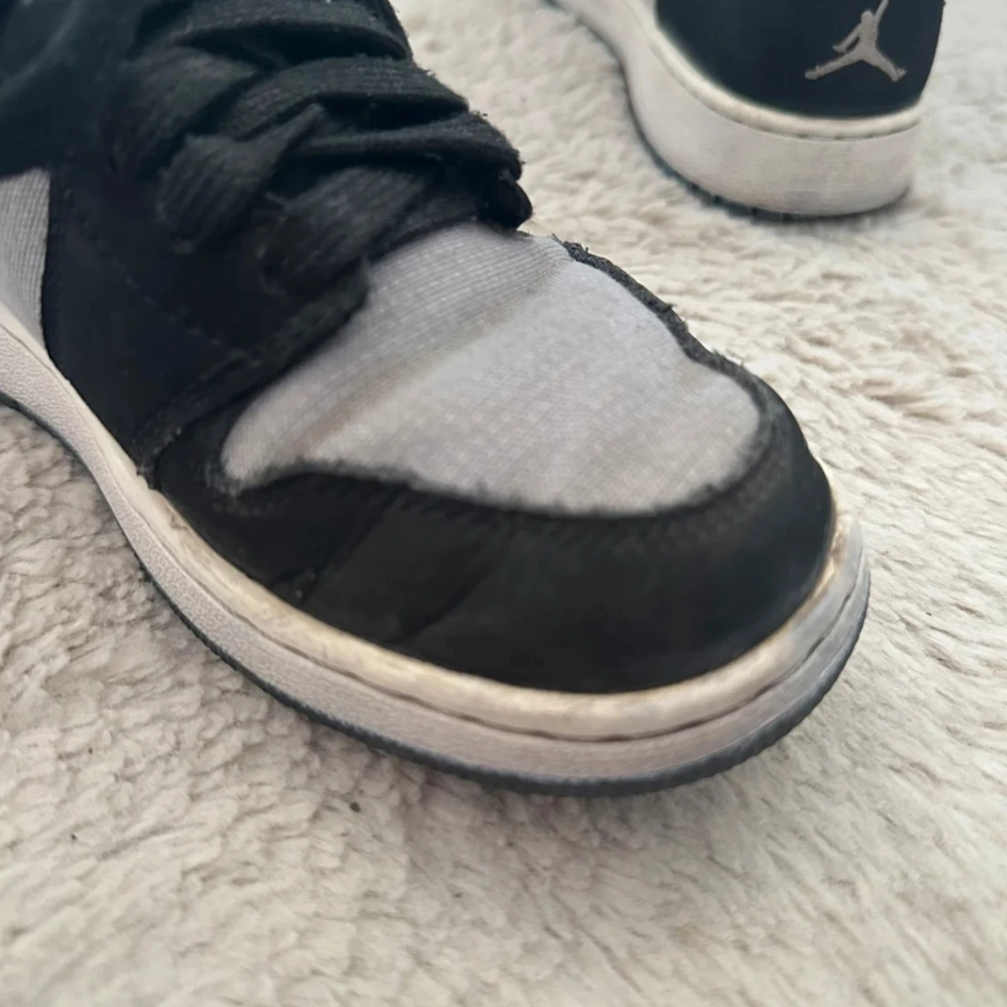 Nike Air Jordan 1 svart/grå sneakers - 4