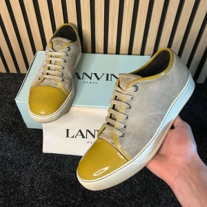 Lanvin grå/beige  - Grå beigea Lanvins | Skick 9,5/10 | Storlek 42 men sitter mer som 44 | Skor, dustbag och box: boxen är lite skadad | Hör gärna av dig vid minsta fundering😊 