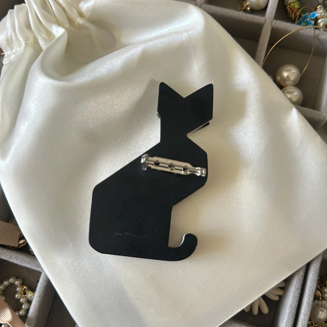 kattbrosch i svart och vitt - 1