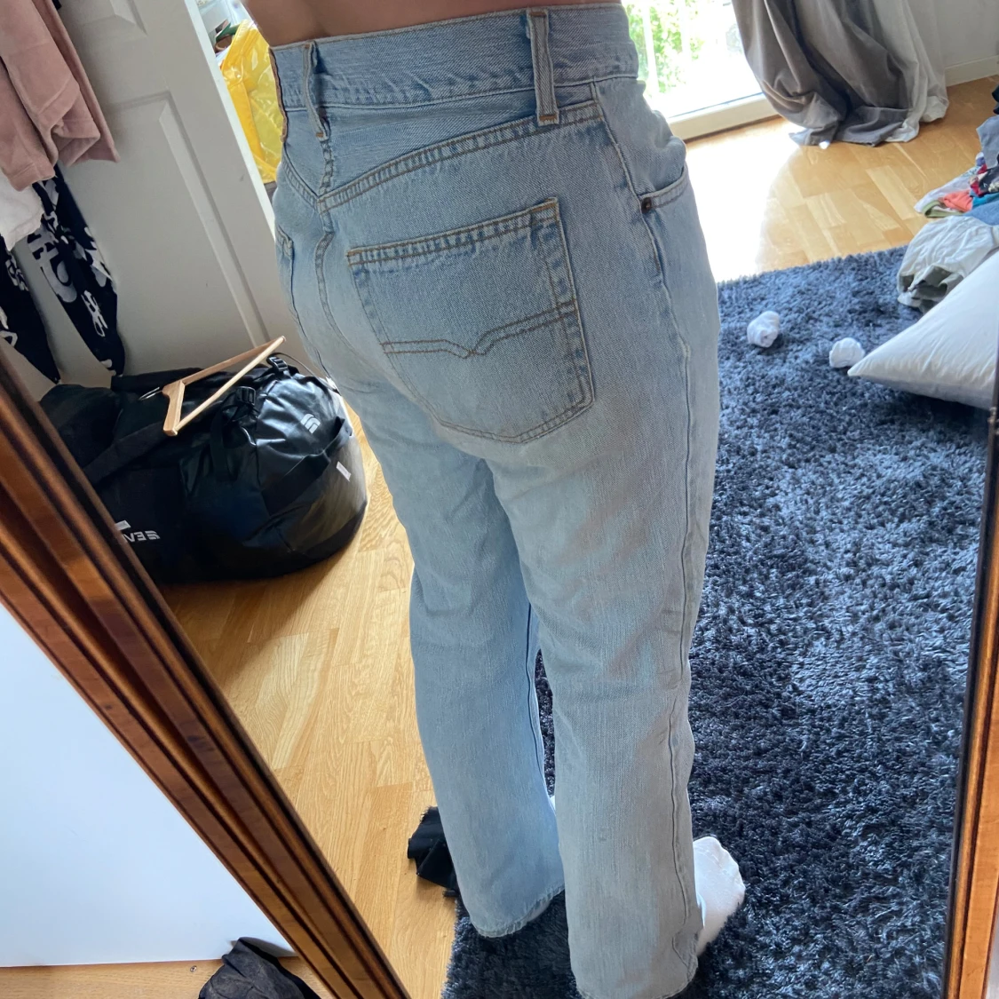 Blåa vintage jeans  - 1