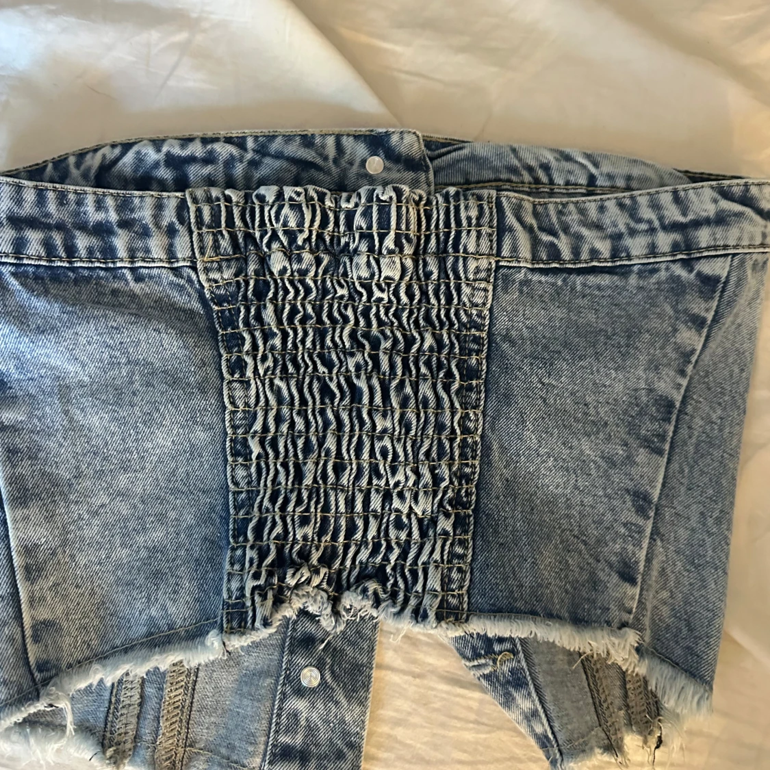 Jeans tubtopp från SHEIN med knappar - 2