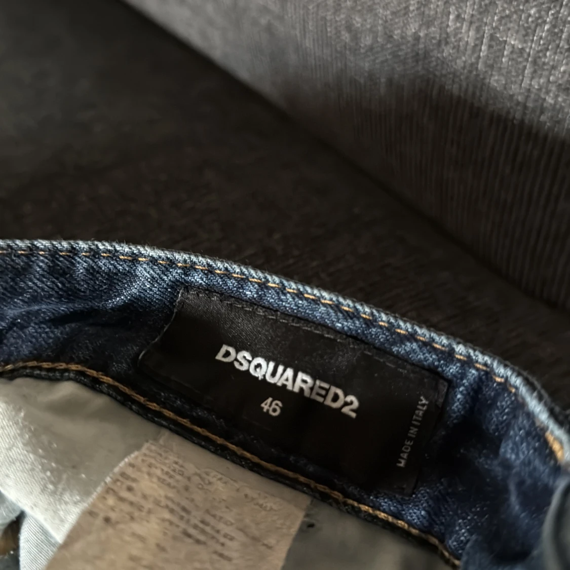 Dsquared2 blå jeans med patch - 3