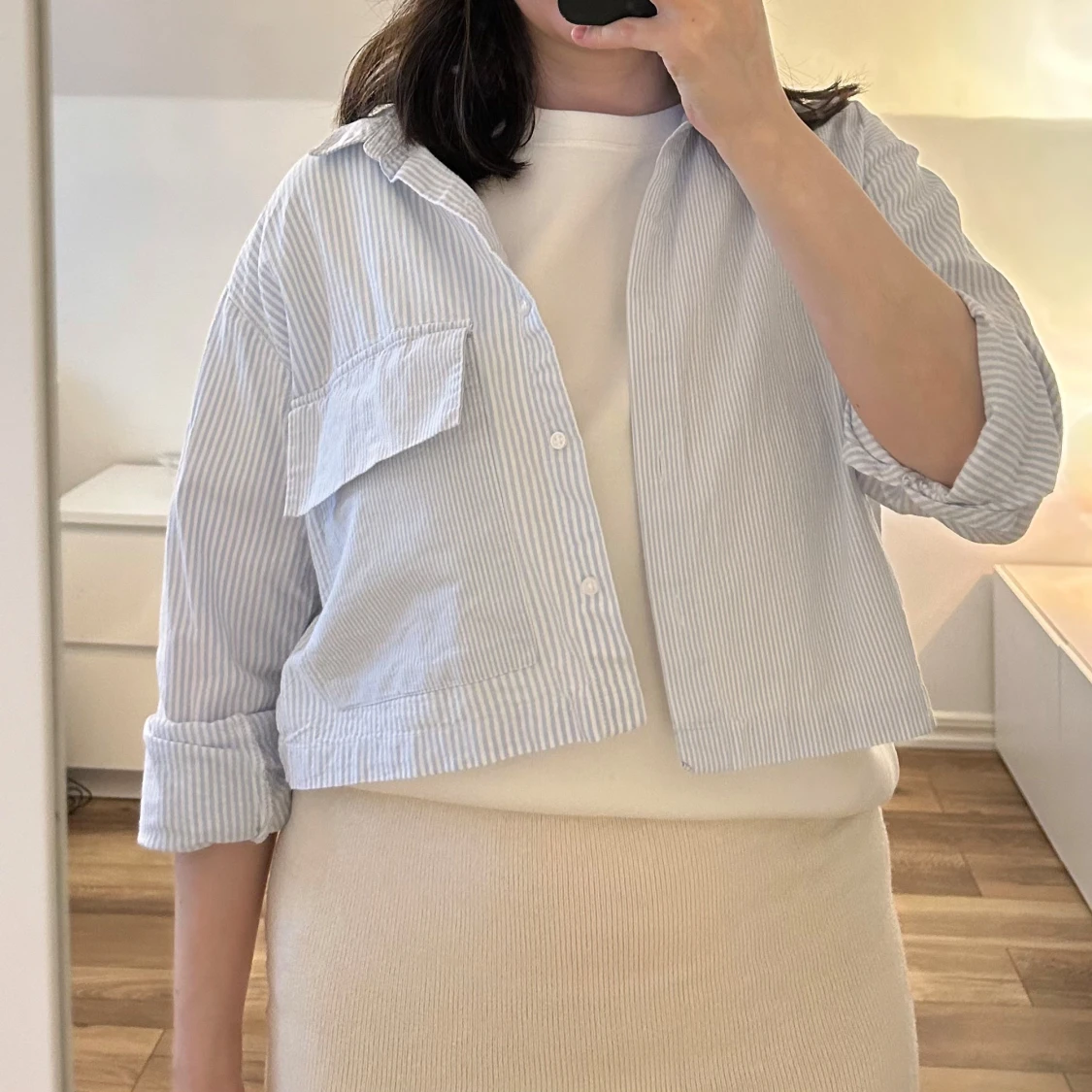 Blåvit randig skjorta från Zara