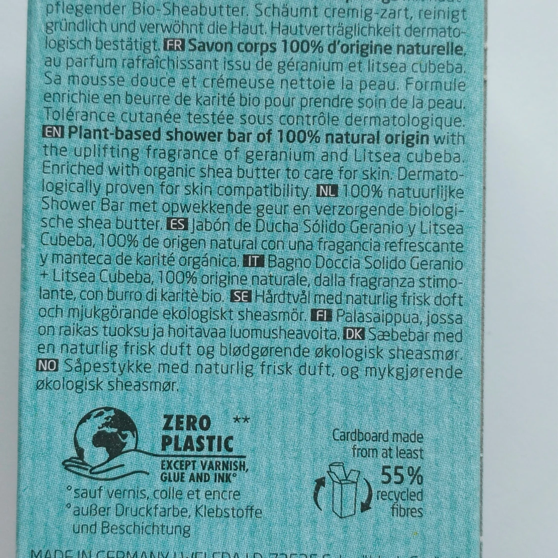 Weleda Shower Bar Geranium + Litsea Cubeba - 3