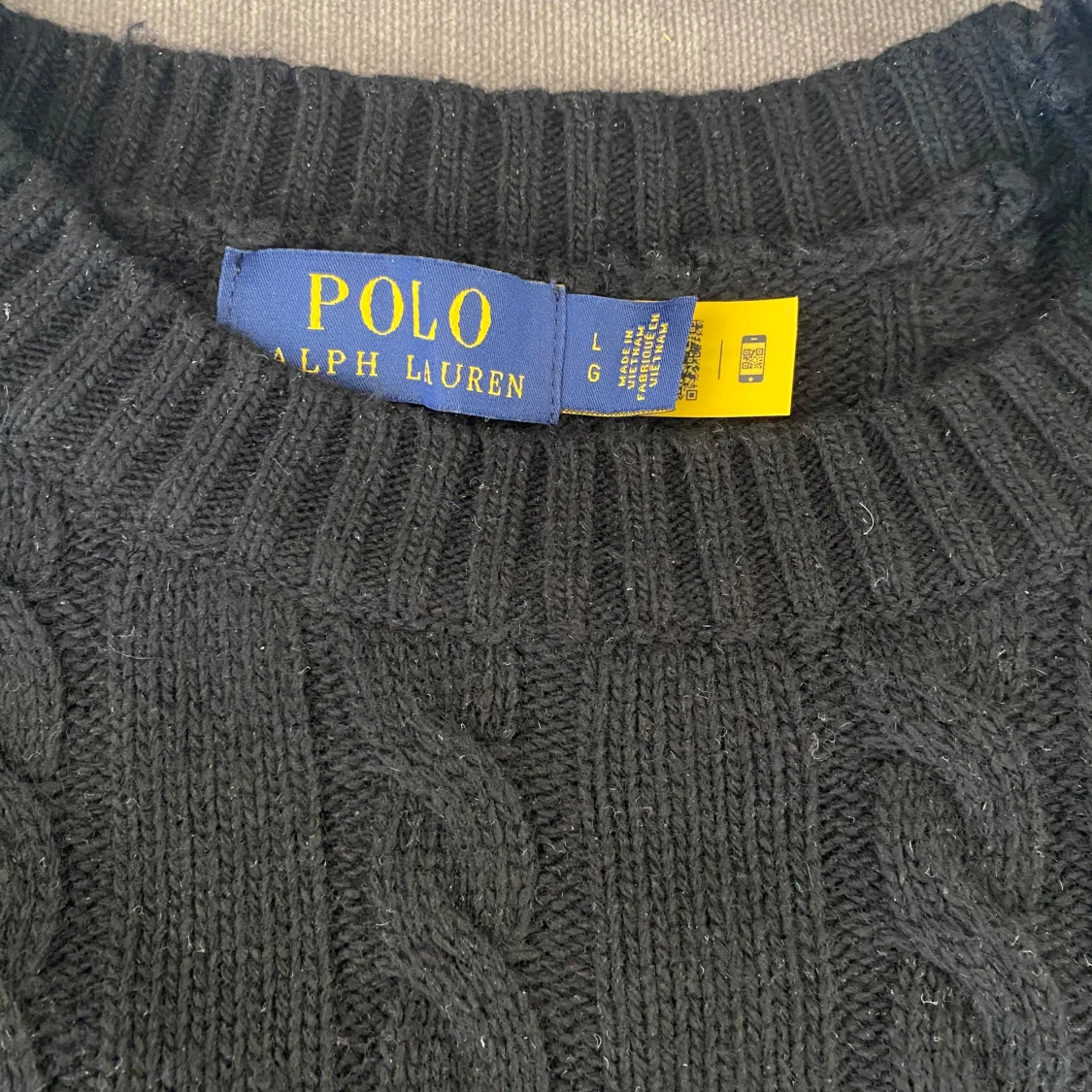 Svart stickad tröja från Polo Ralph Lauren - 1