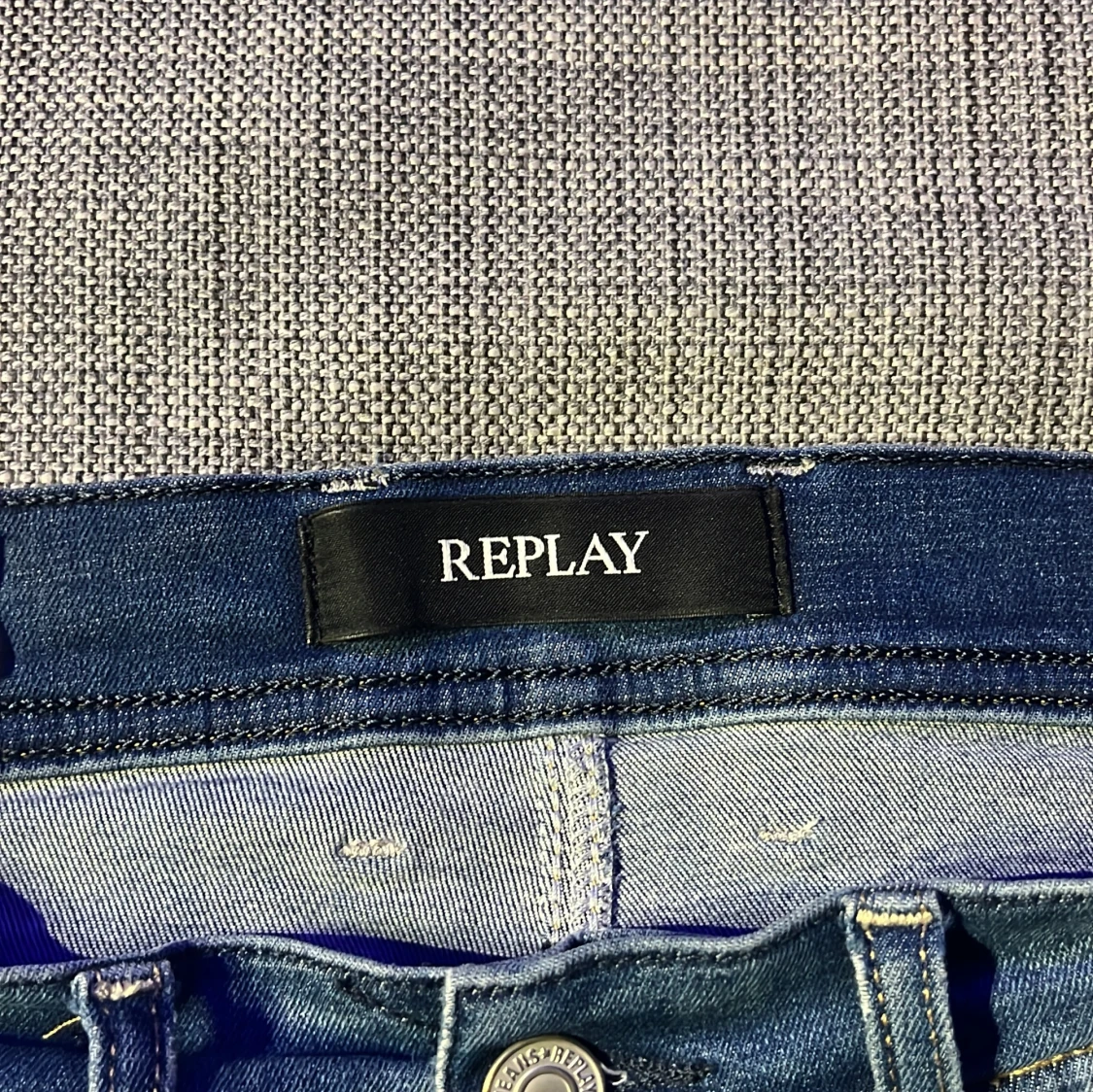 Blå Replay Hyperflex Grover Jeans - 4