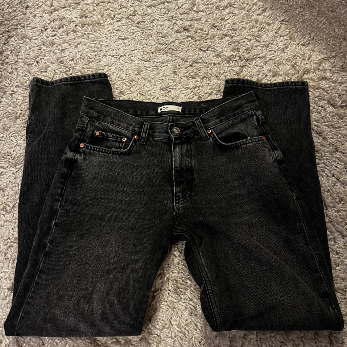 Svarta jeans från Gina Tricot, strl 38