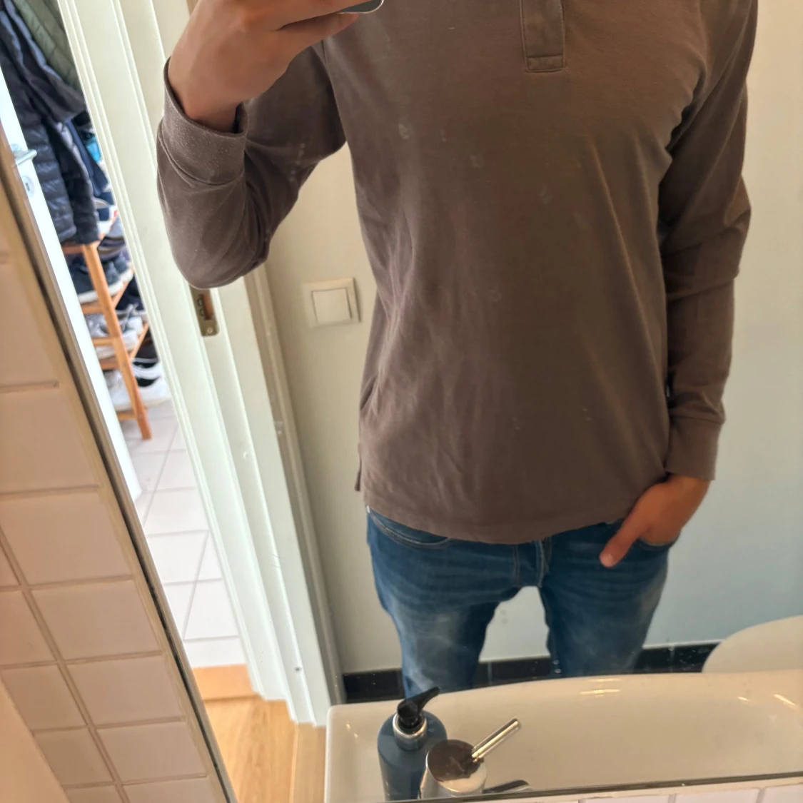  långärmad pikétröja från nils sundström - 1