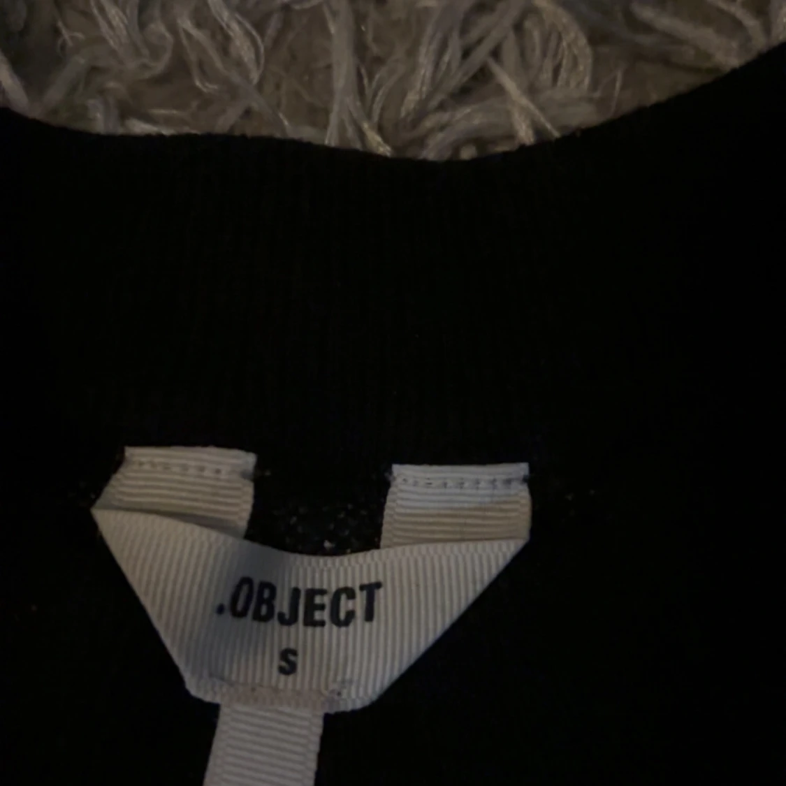 Svart och beige stickad tröja Object - 1