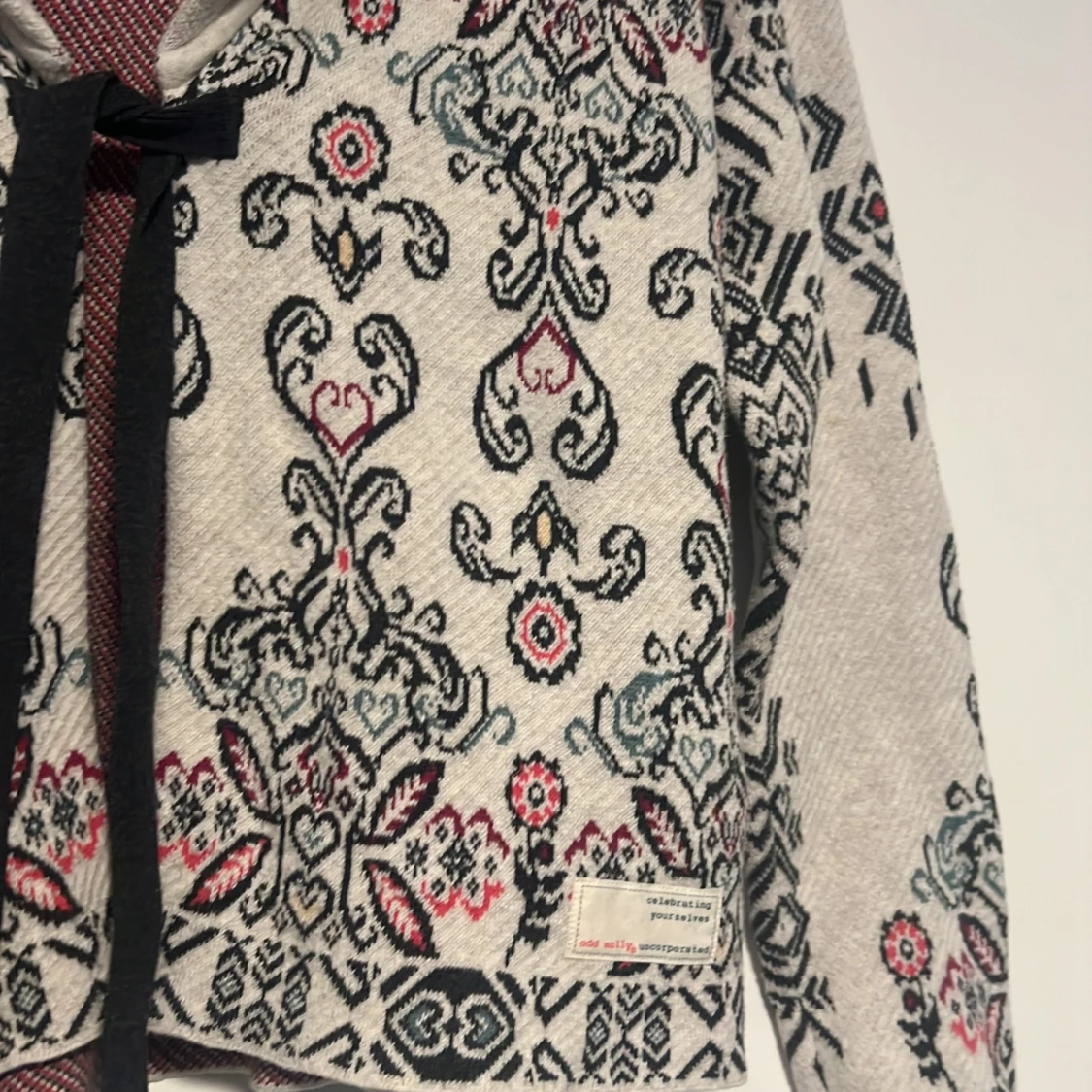 Mönstrad kofta från Odd Molly med knyt - 3