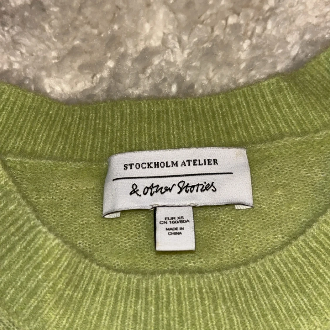 Ljusgrön stickad tröja & Other Stories - 3